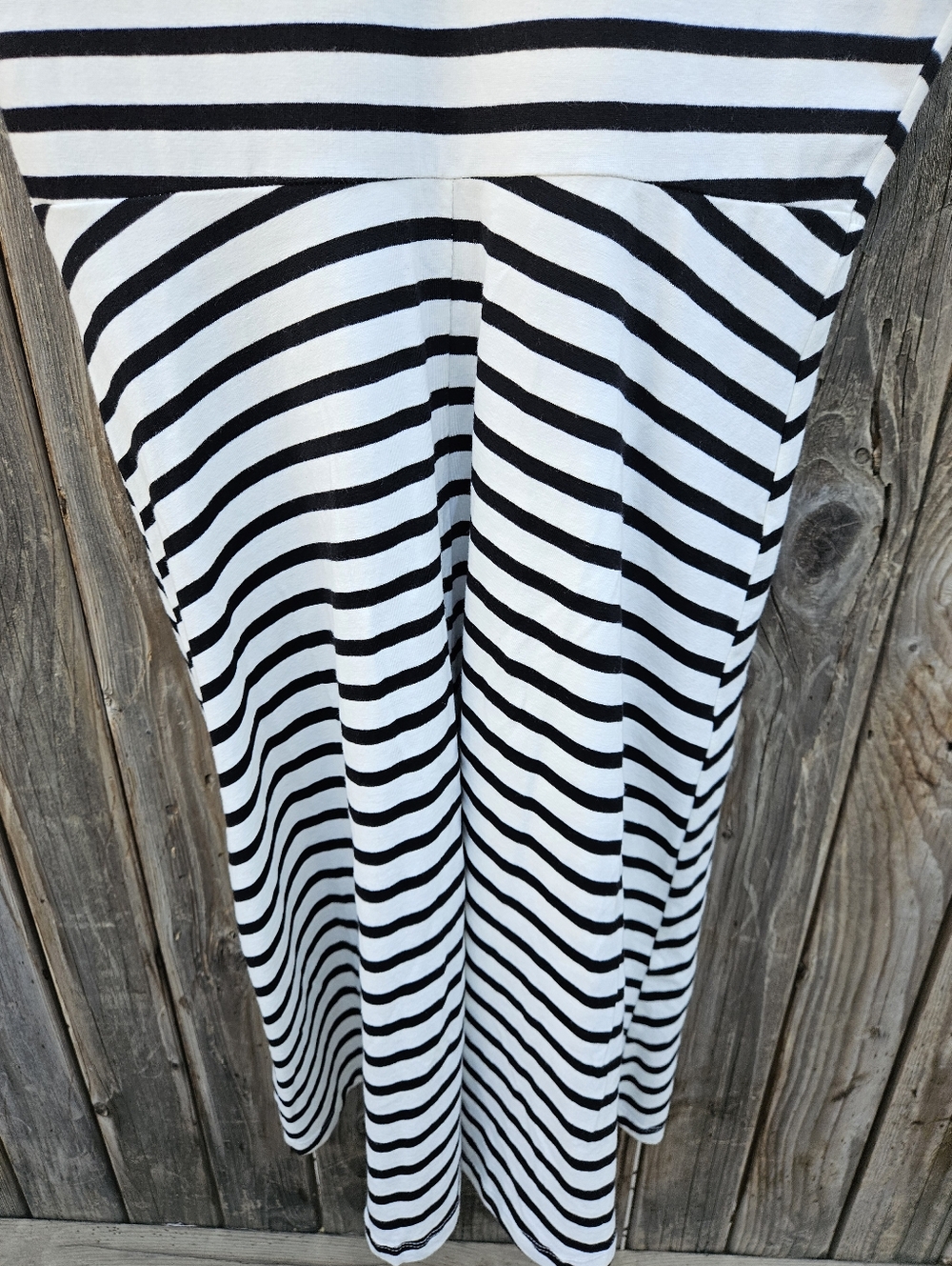 Old Navy Classic Black and White Striped Casual Dress Women's Size M - Picture 15 of 16